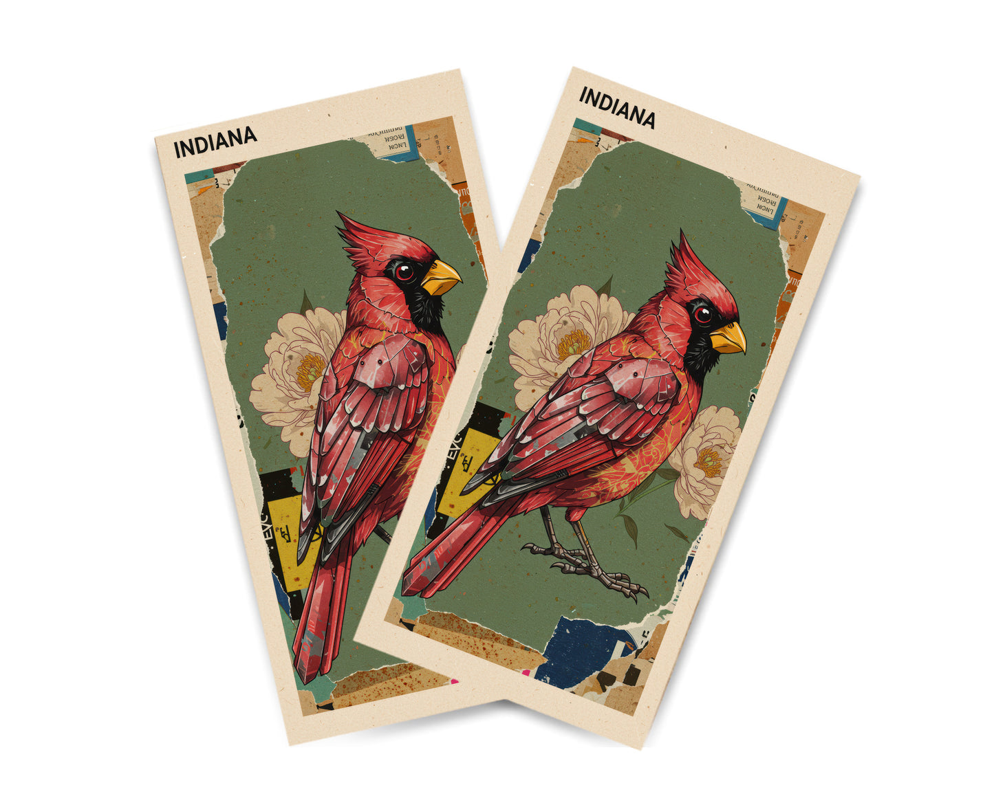"Indiana - State Mixed Media" Cornhole Wrap