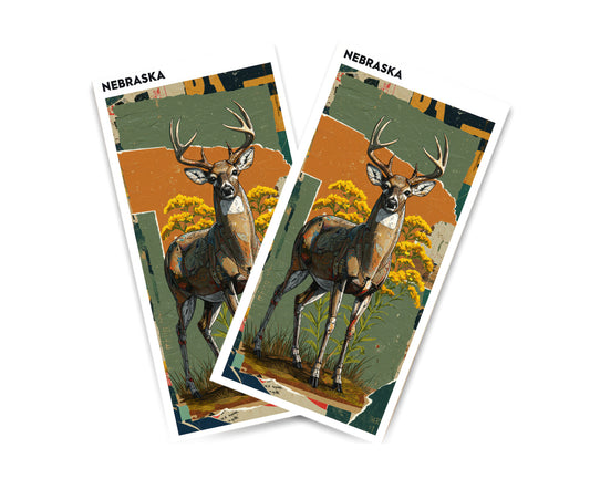 "Nebraska - State Mixed Media" Cornhole Wrap