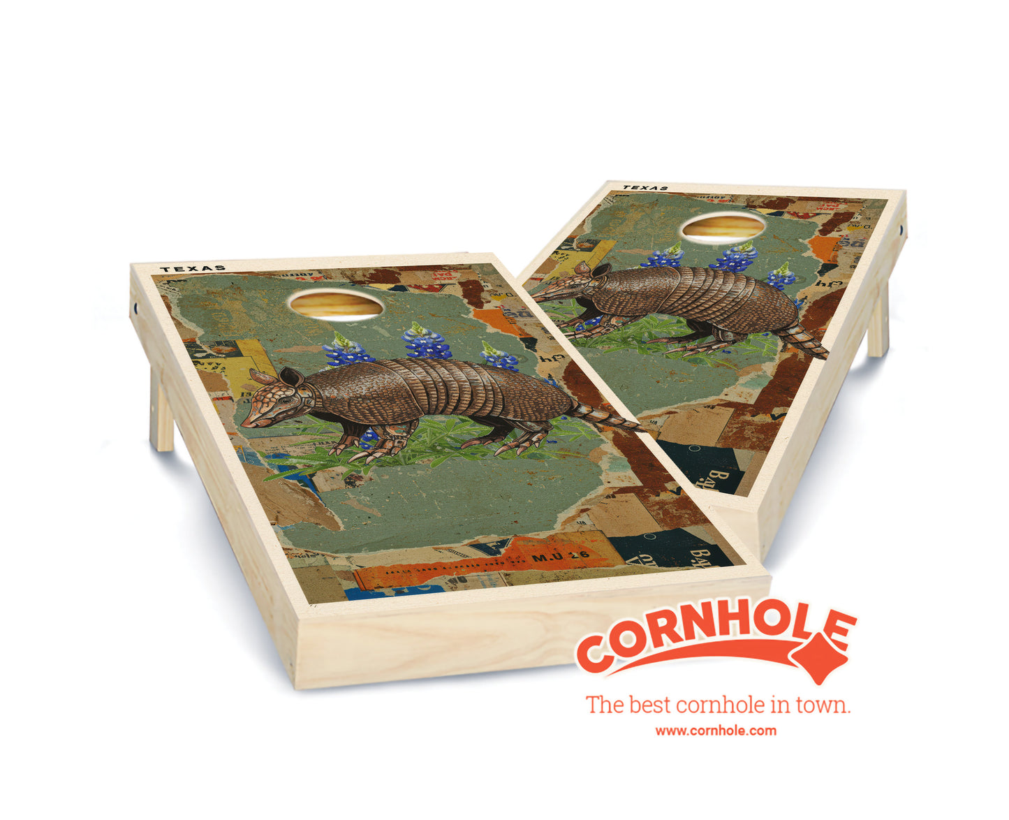 "Texas - State Mixed Media " Cornhole Boards