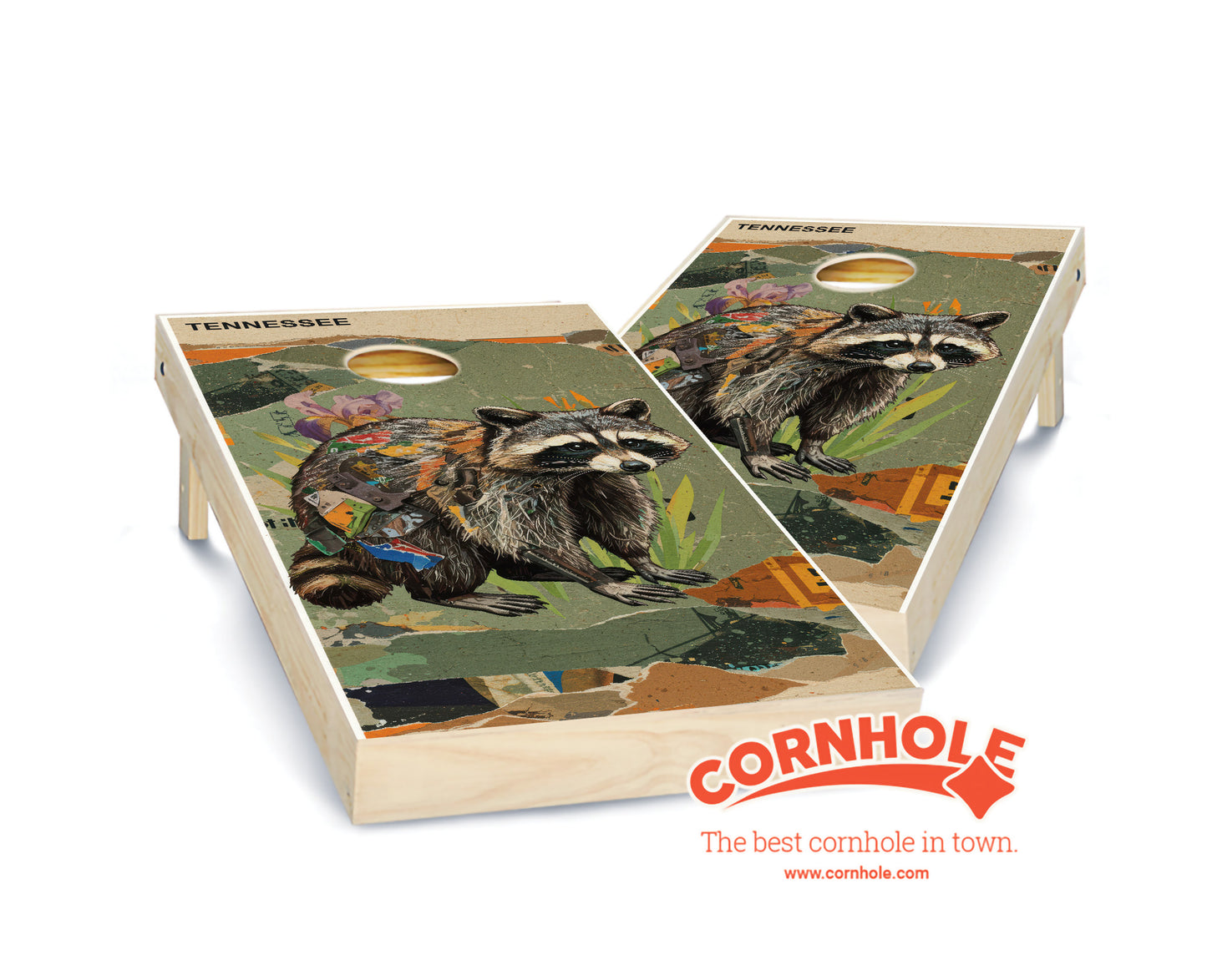 "Tennessee - State Mixed Media " Cornhole Boards