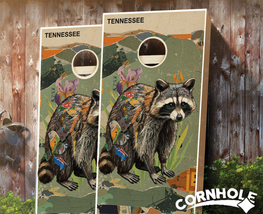 "Tennessee - State Mixed Media " Cornhole Boards