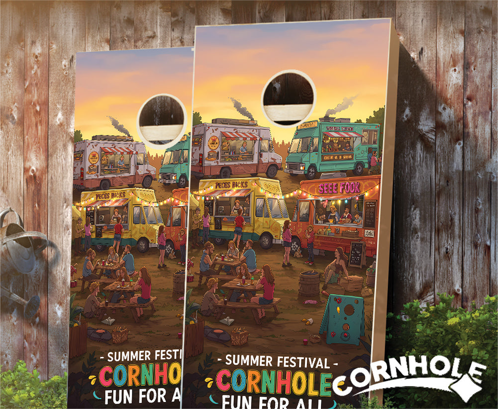 "Summer Festival - Cornhole Fun for All" Cornhole Boards