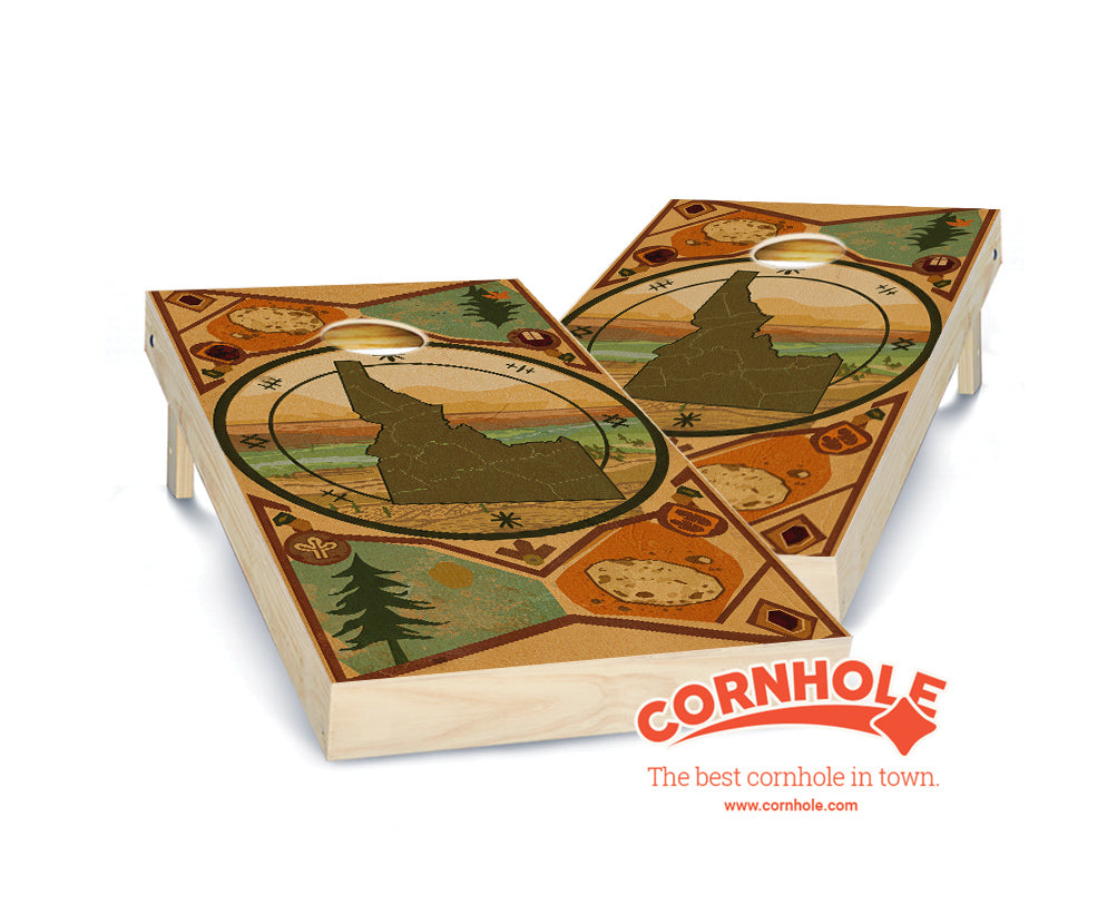 "Idaho - State Wood Homage " Cornhole Boards