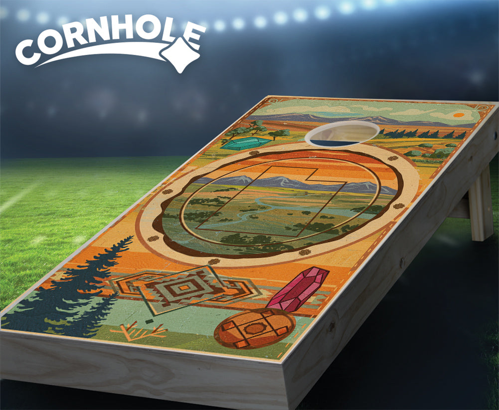 "Utah - State Wood Homage " Cornhole Boards
