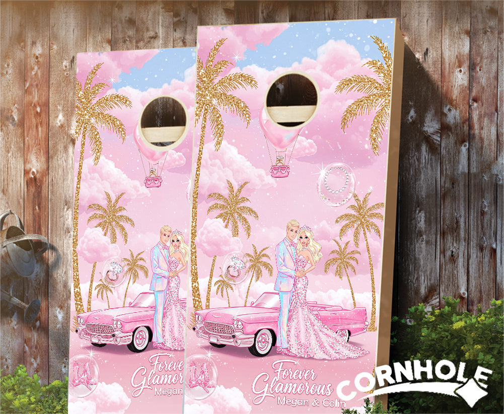 "Forever Glamorous" Cornhole Boards