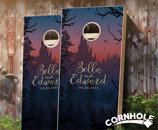 "Transylvania Romance" Cornhole Boards