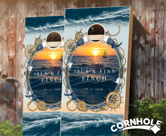 "Yacht" Cornhole Boards