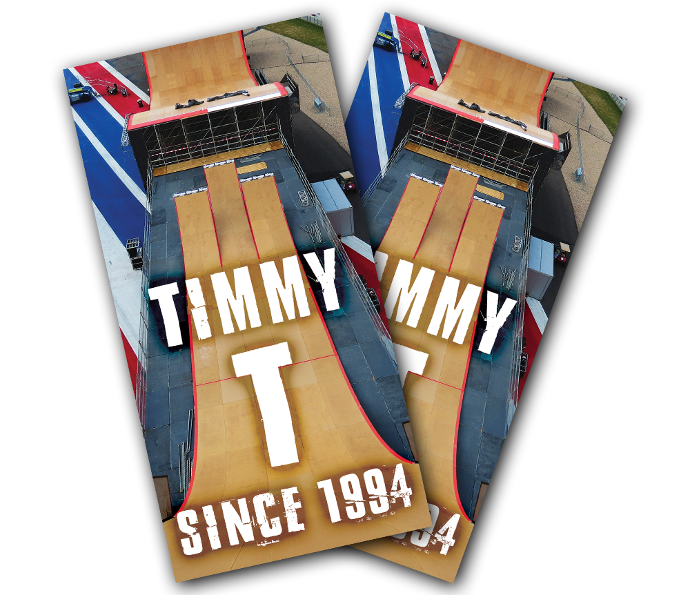 "Ramp Drop In" Personalized Cornhole Wrap