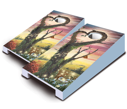 "Root of Love" Tabletop Cornhole Boards