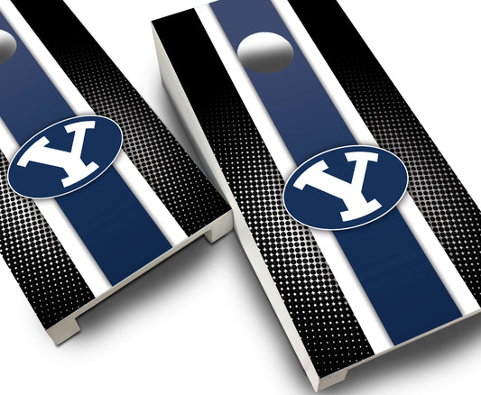 "BYU Striped" Tabletop Cornhole Boards