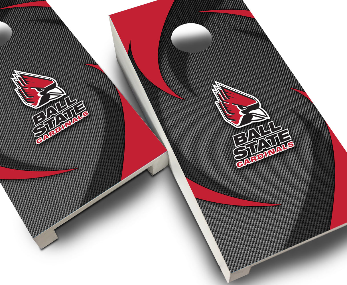 "Ball State Swoosh" Tabletop Cornhole Boards