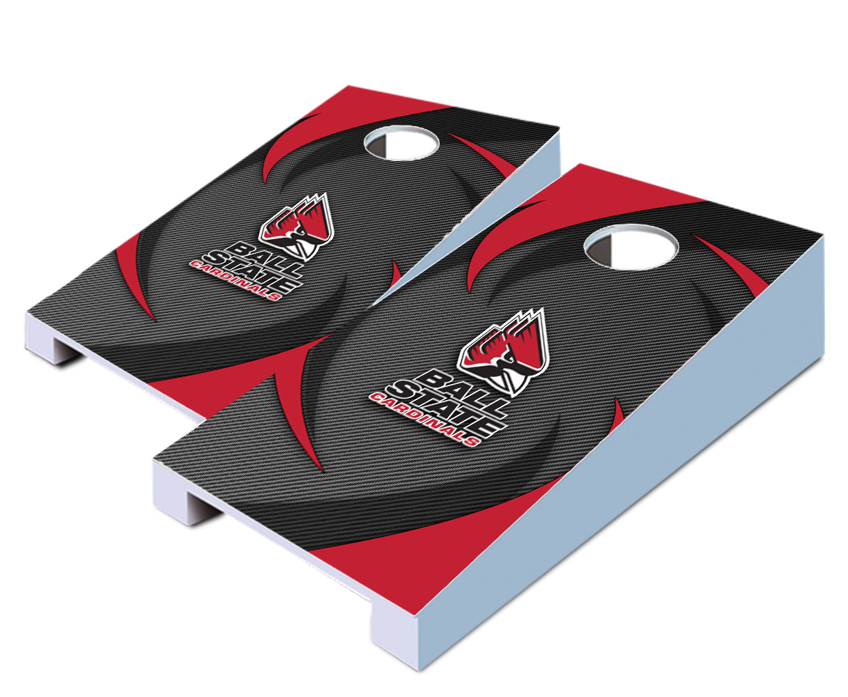 "Ball State Swoosh" Tabletop Cornhole Boards