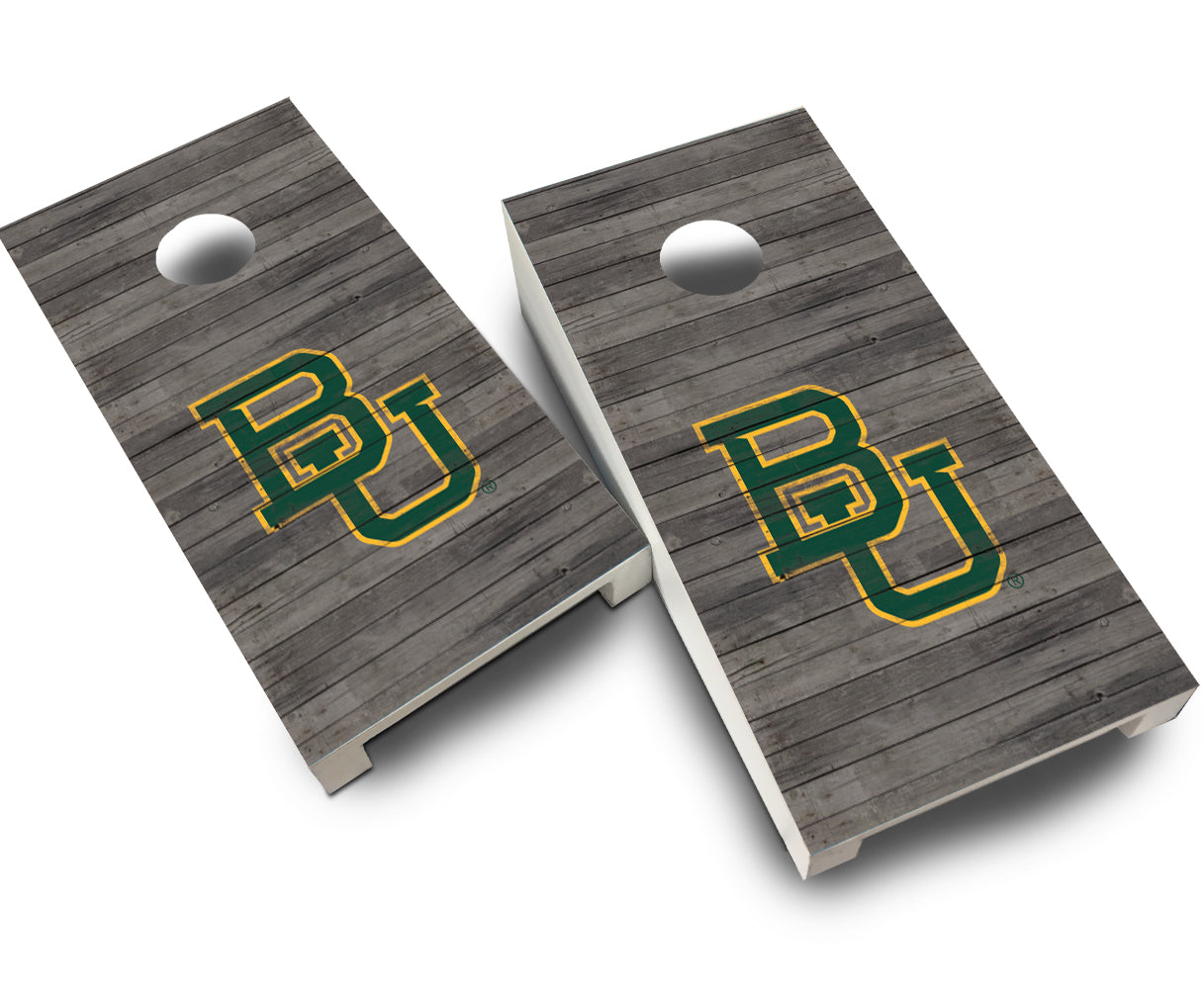 "Baylor Distressed" Tabletop Cornhole Boards