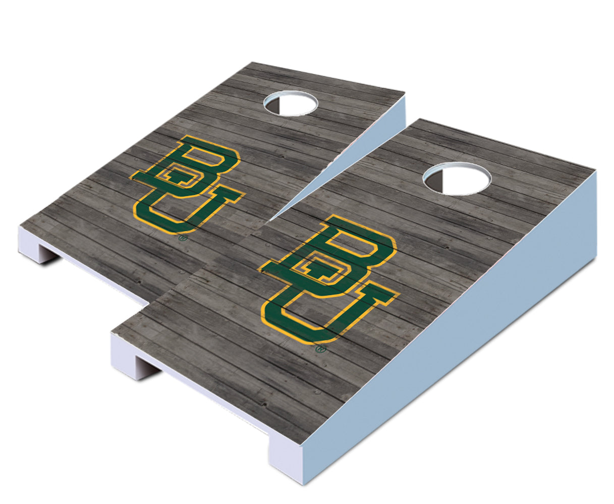 "Baylor Distressed" Tabletop Cornhole Boards