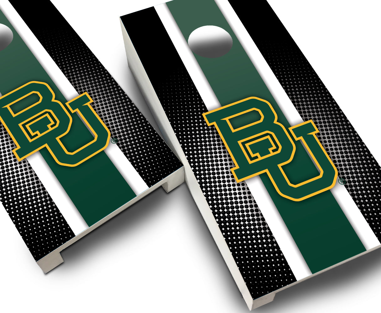 "Baylor Striped" Tabletop Cornhole Boards