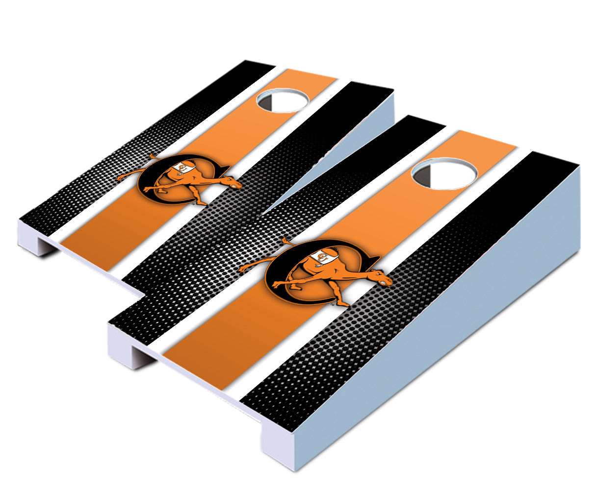 "Campbell Striped" Tabletop Cornhole Boards