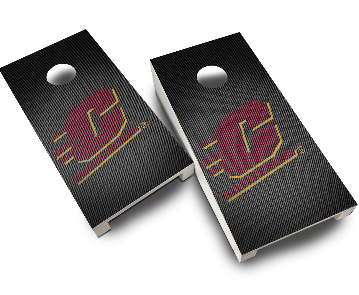 "Central Michigan Slanted" Tabletop Cornhole Boards