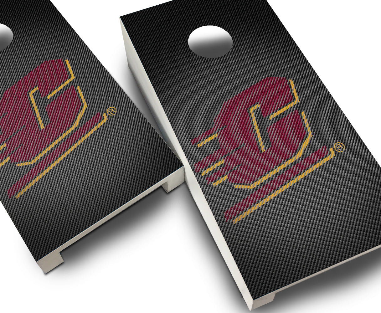 "Central Michigan Slanted" Tabletop Cornhole Boards