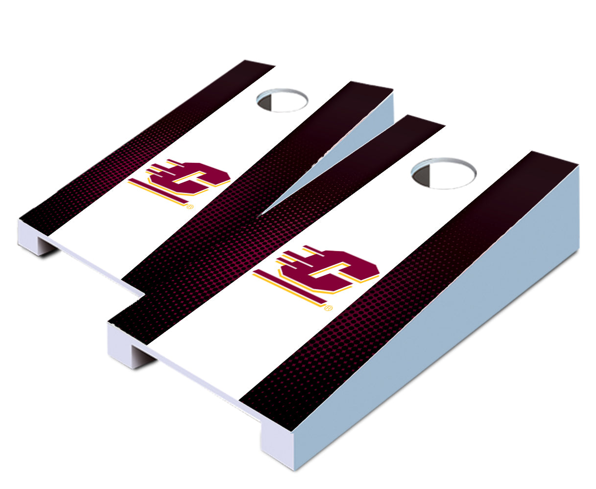 "Central Michigan Striped" Tabletop Cornhole Boards