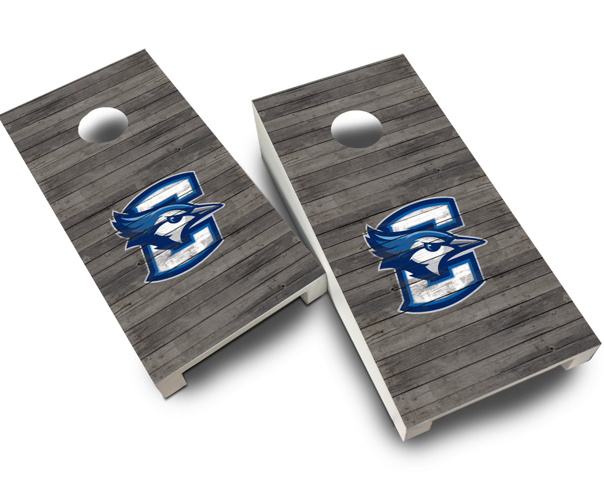 "Creighton Distressed" Tabletop Cornhole Boards