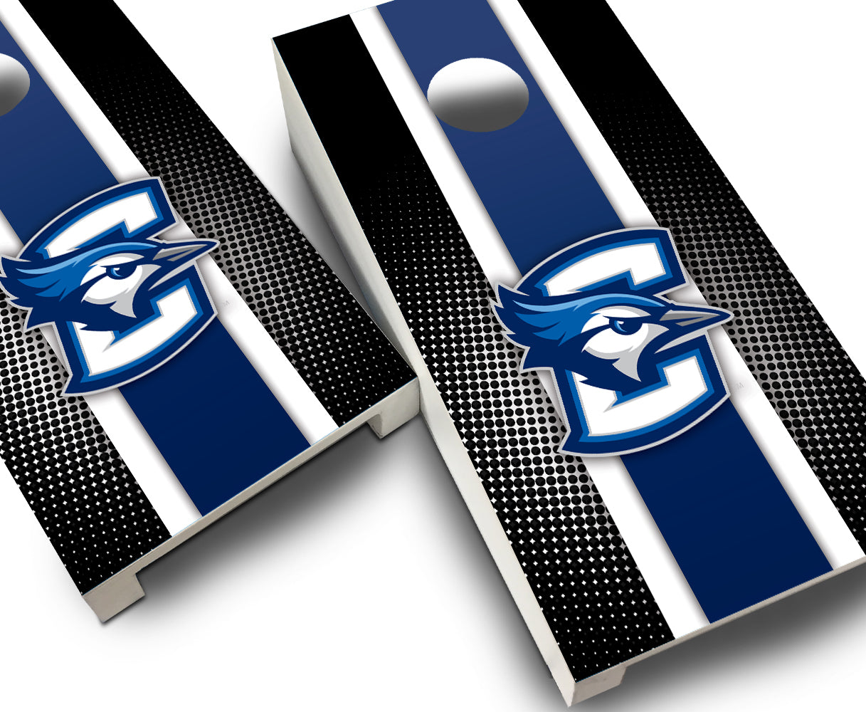 "Creighton Striped" Tabletop Cornhole Boards