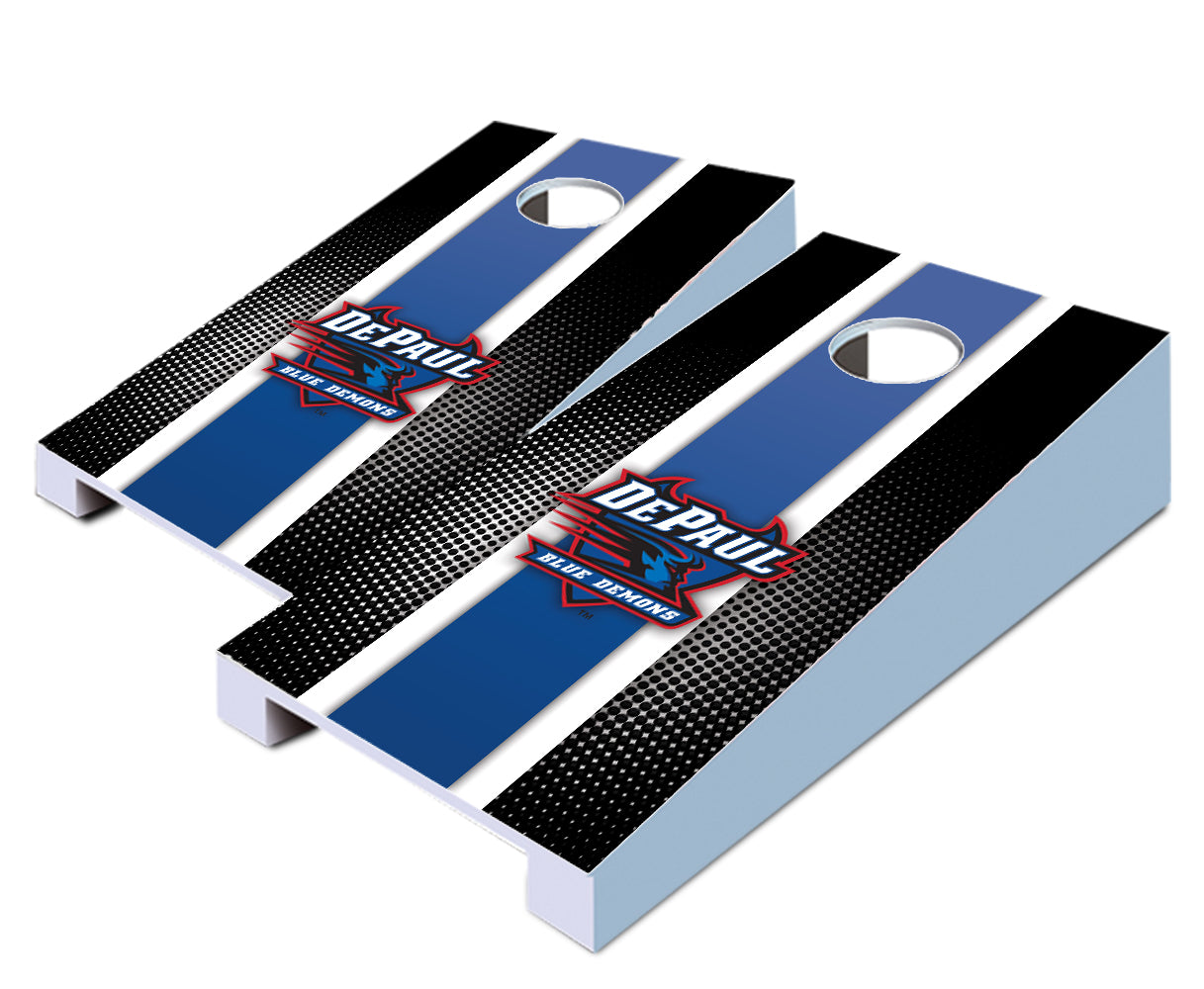 "DePaul Striped" Tabletop Cornhole Boards