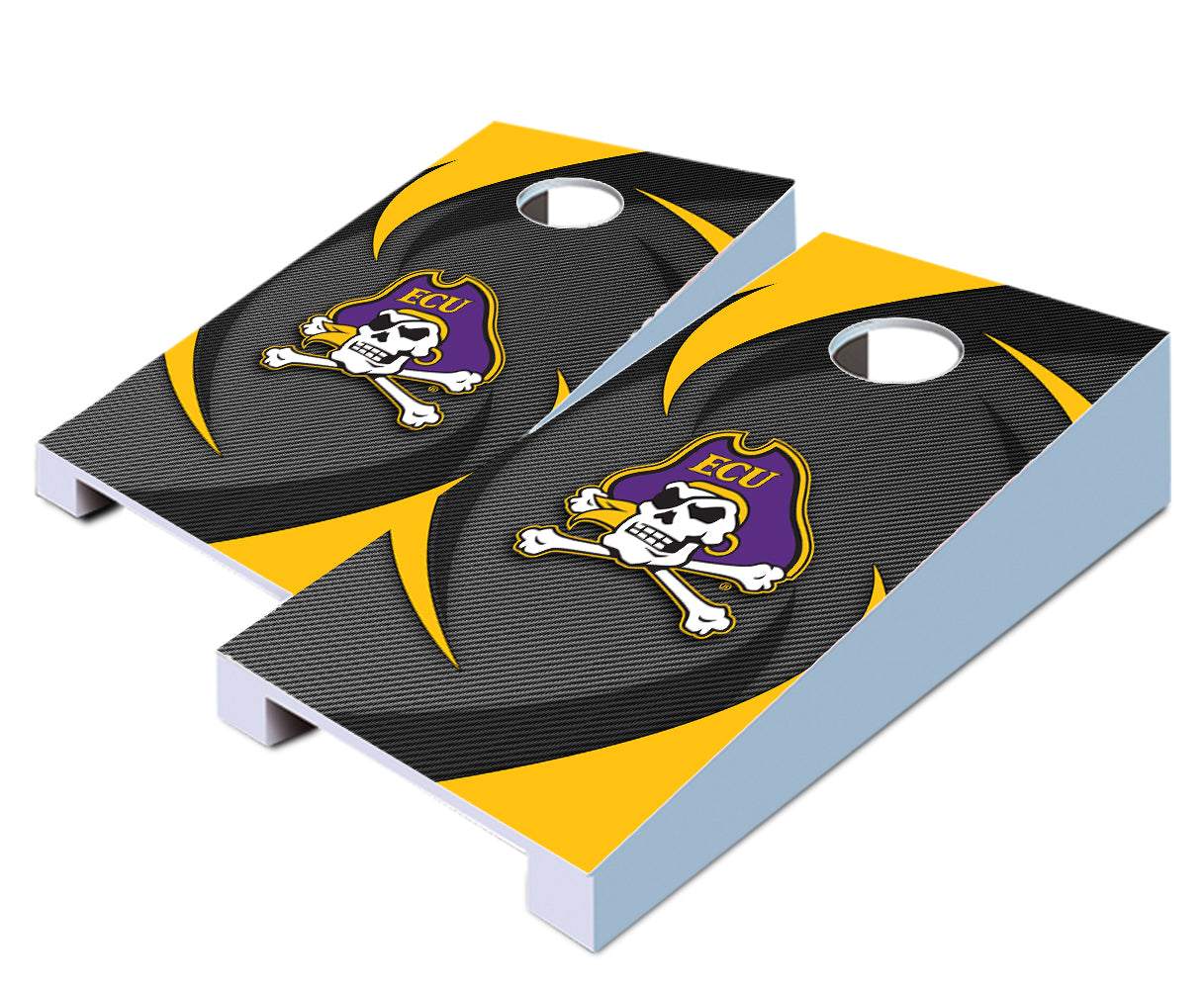"East Carolina Swoosh" Tabletop Cornhole Boards