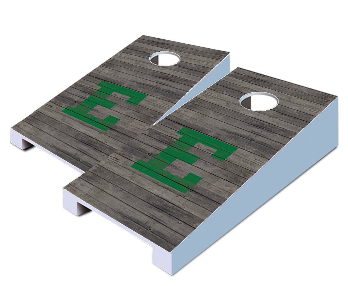 "Eastern Michigan Distressed" Tabletop Cornhole Boards