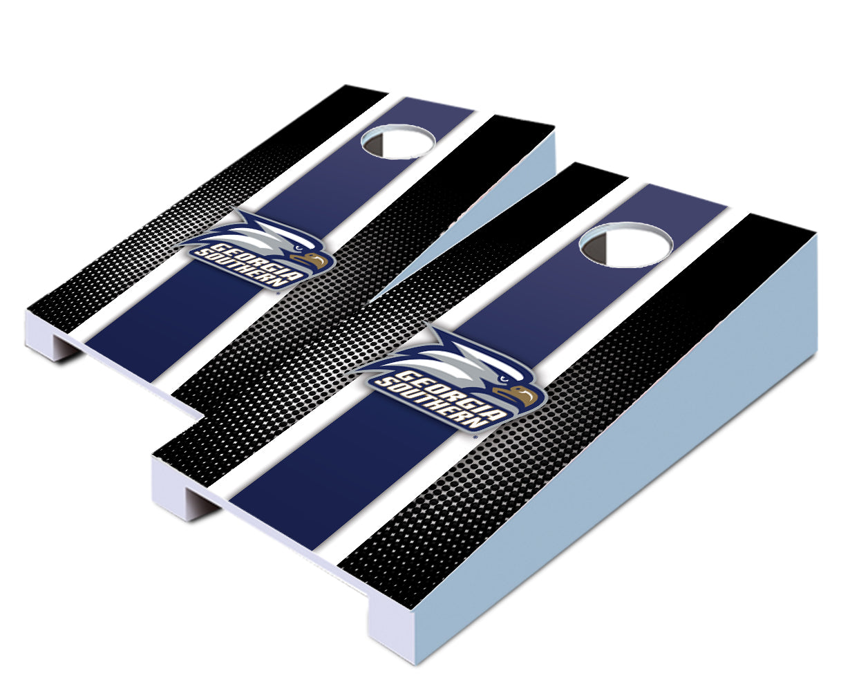 "Georgia Southern Striped" Tabletop Cornhole Boards
