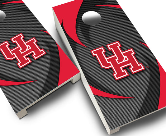 "Houston Swoosh" Tabletop Cornhole Boards