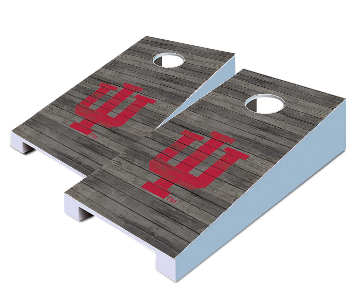 "Indiana Distressed" Tabletop Cornhole Boards