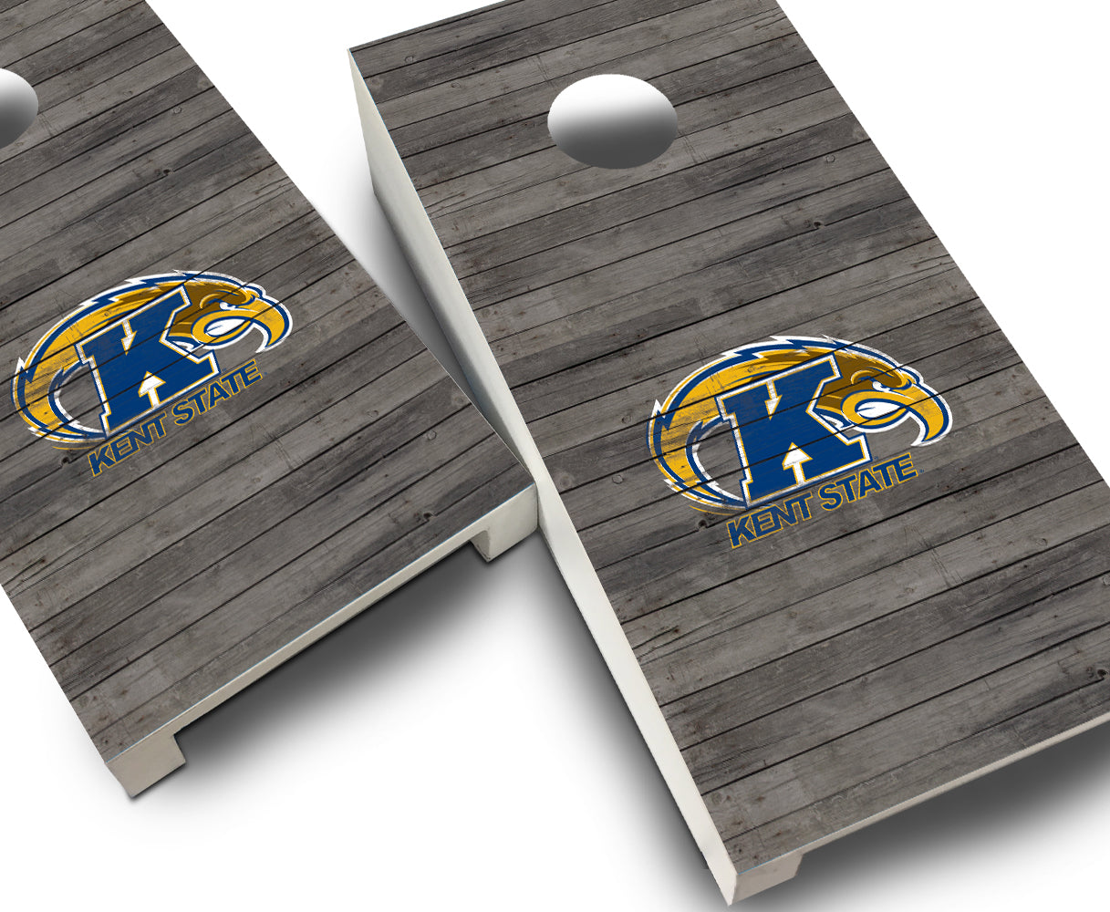 "Kent State Distressed" Tabletop Cornhole Boards