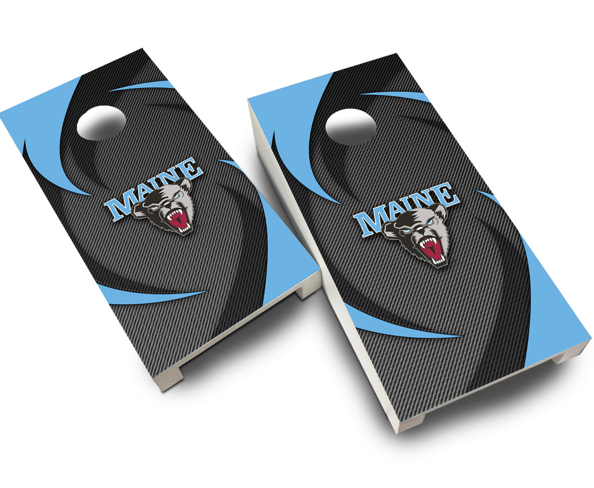 "Maine Swoosh" Tabletop Cornhole Boards