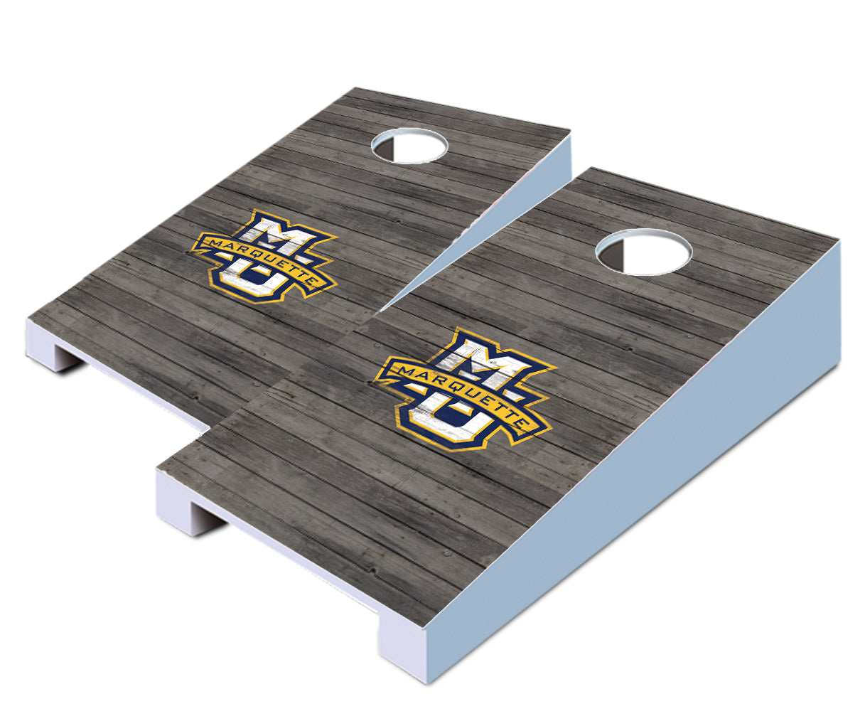 "Marquette Distressed" Tabletop Cornhole Boards