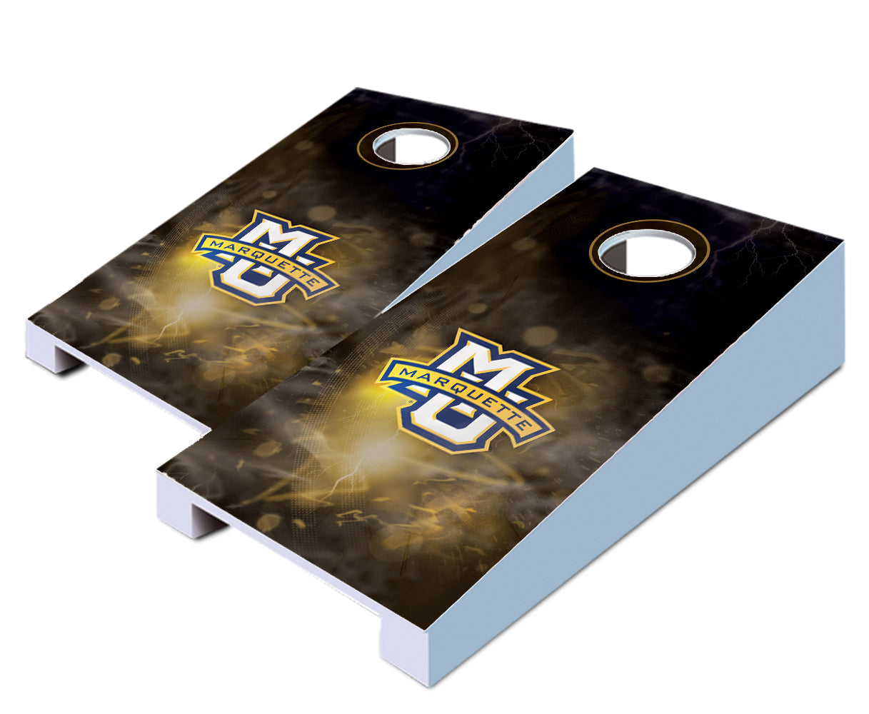 "Marquette Smoke" Tabletop Cornhole Boards