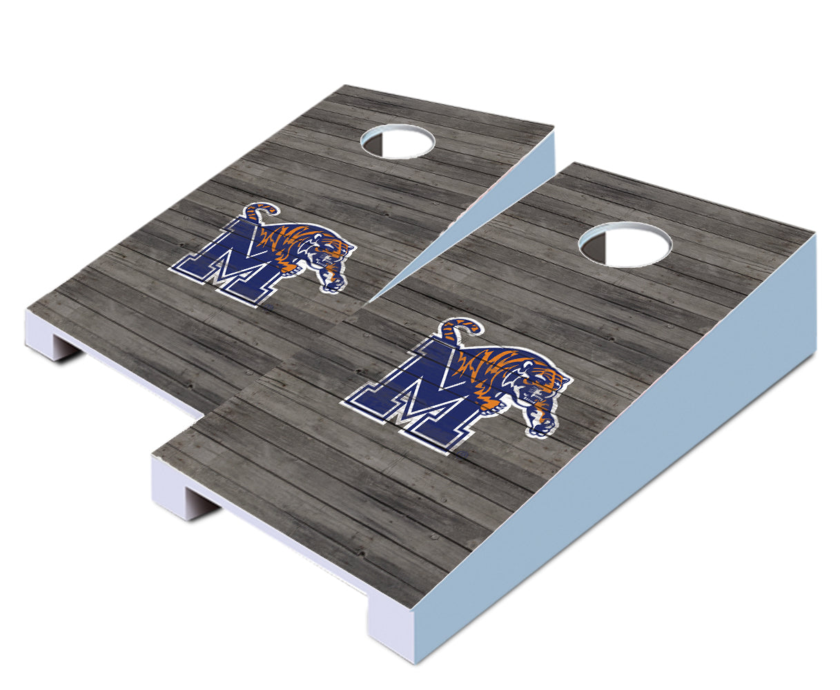 "Memphis Distressed" Tabletop Cornhole Boards
