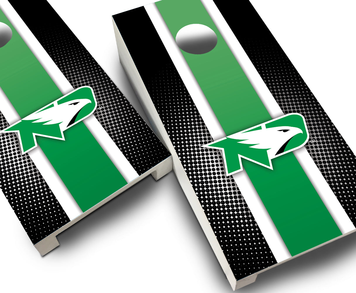 "North Dakota Striped" Tabletop Cornhole Boards