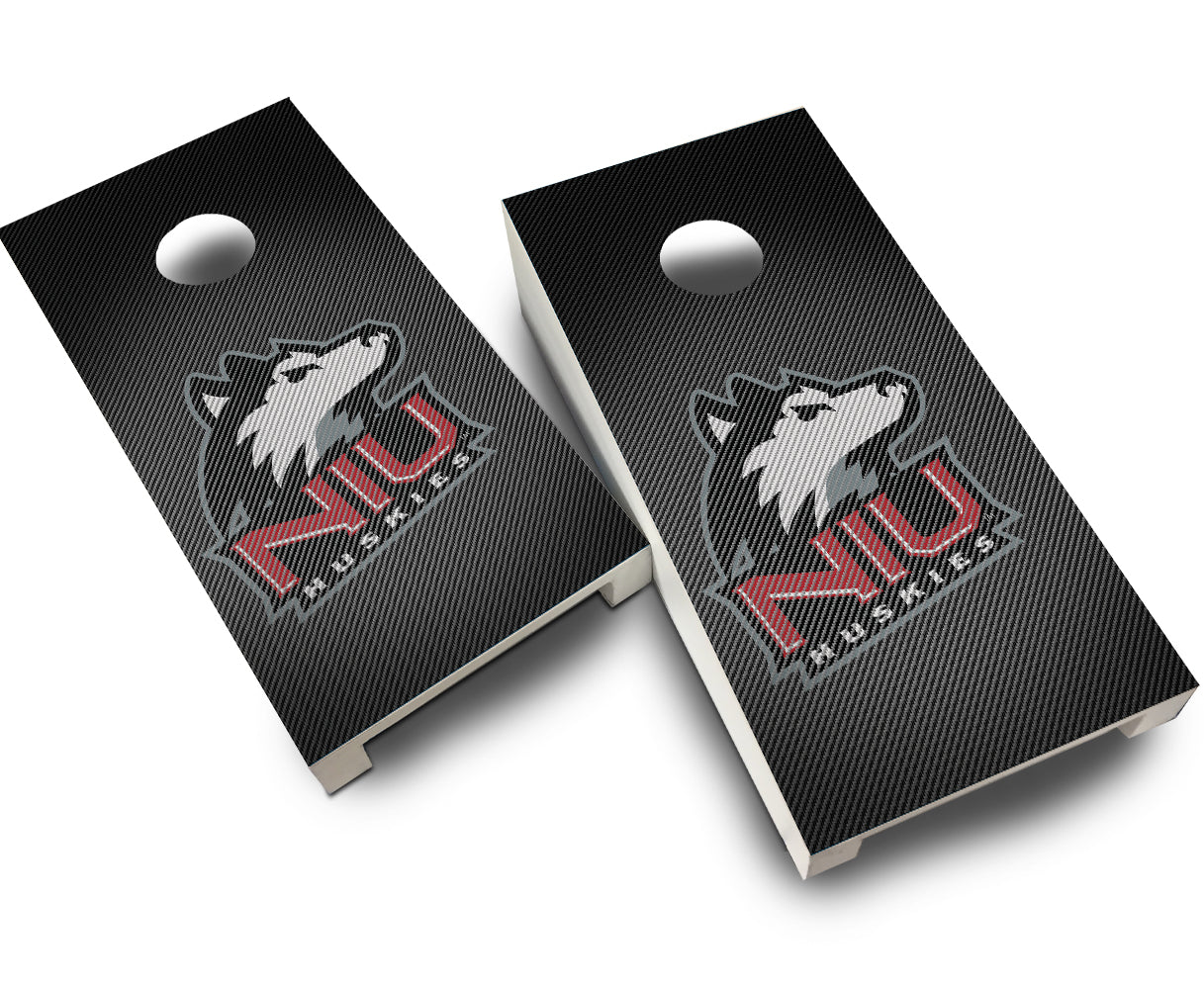 "Northern Illinois Slanted" Tabletop Cornhole Boards