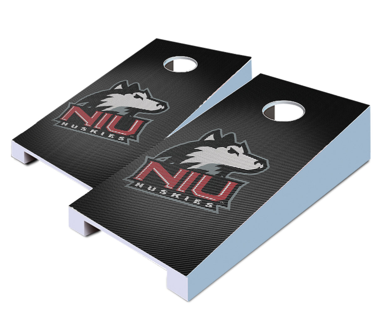 "Northern Illinois Slanted" Tabletop Cornhole Boards