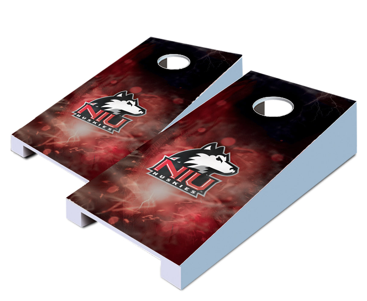 "Northern Illinois Smoke" Tabletop Cornhole Boards