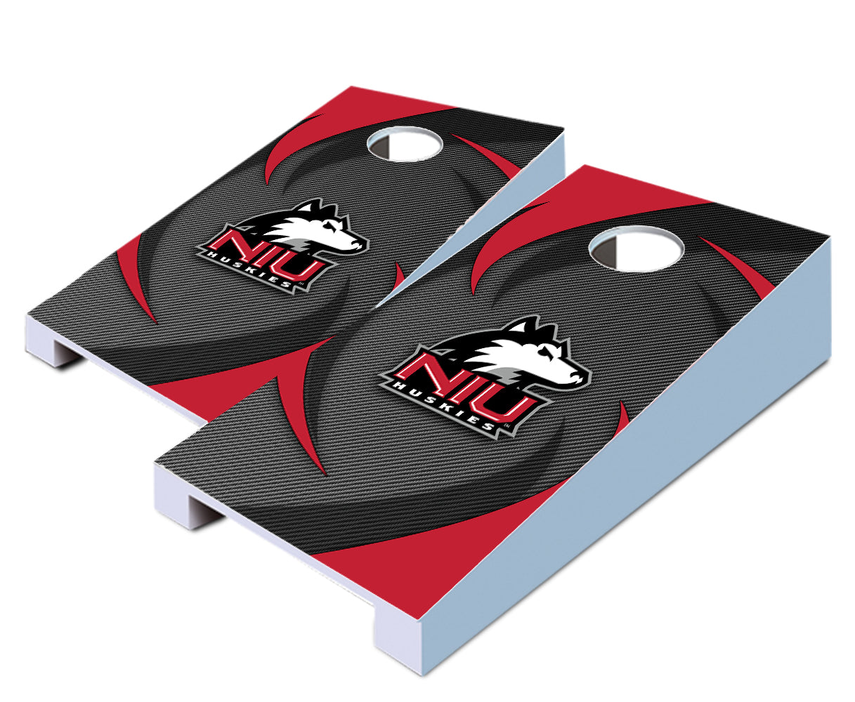 "Northern Illinois Swoosh" Tabletop Cornhole Boards