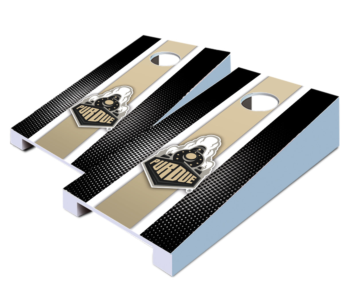 "Purdue Striped" Tabletop Cornhole Boards