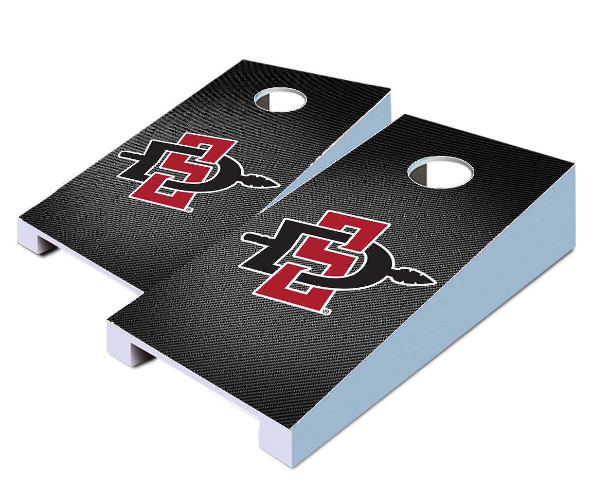 "San Diego State Slanted" Tabletop Cornhole Boards