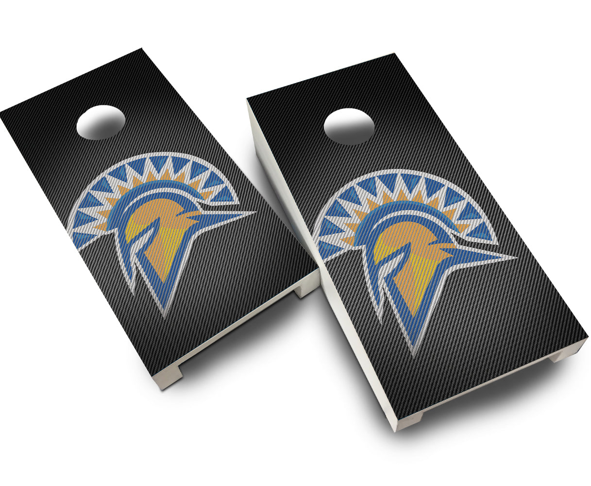 "San Jose State Slanted" Tabletop Cornhole Boards