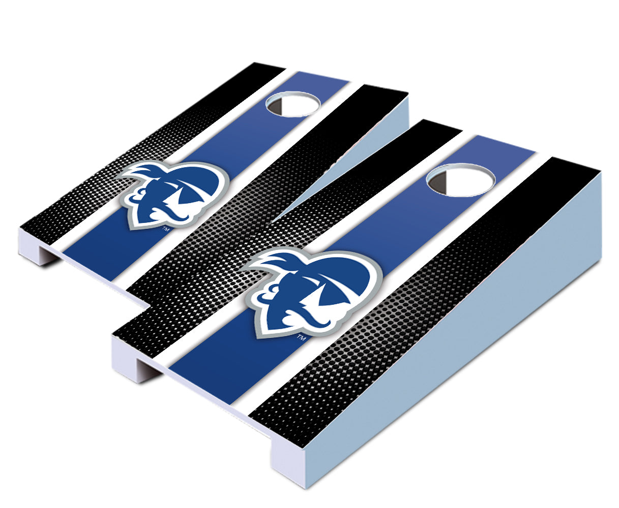 "Seton Hall Striped" Tabletop Cornhole Boards