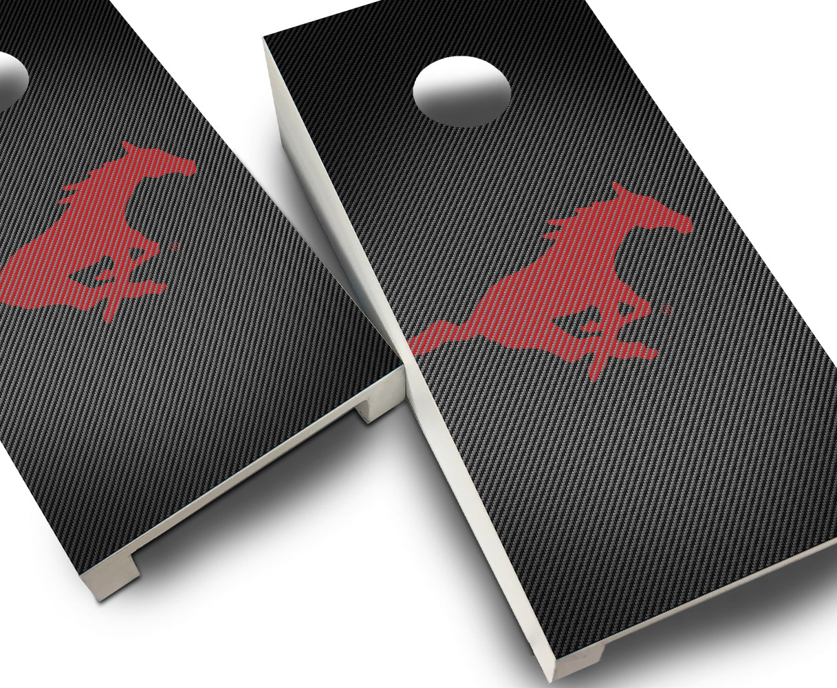 "Southern Methodist Slanted" Tabletop Cornhole Boards