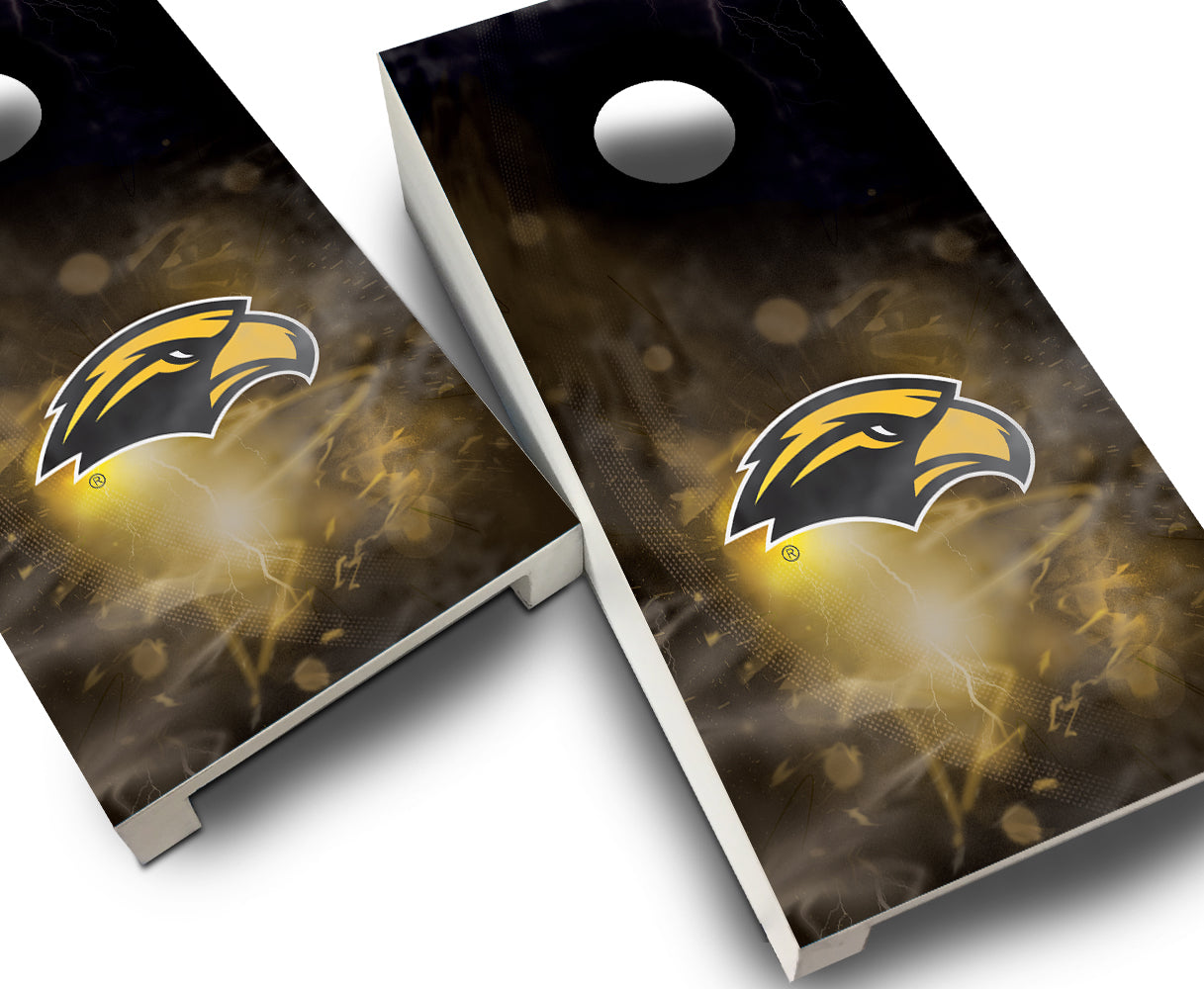 "Southern Miss Smoke" Tabletop Cornhole Boards