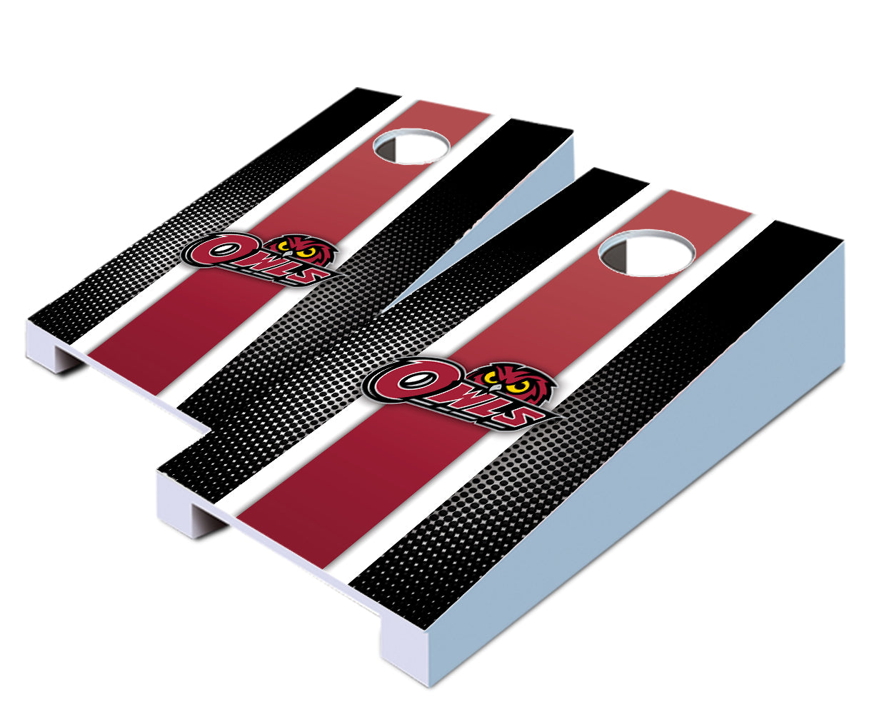 "Temple Striped" Tabletop Cornhole Boards