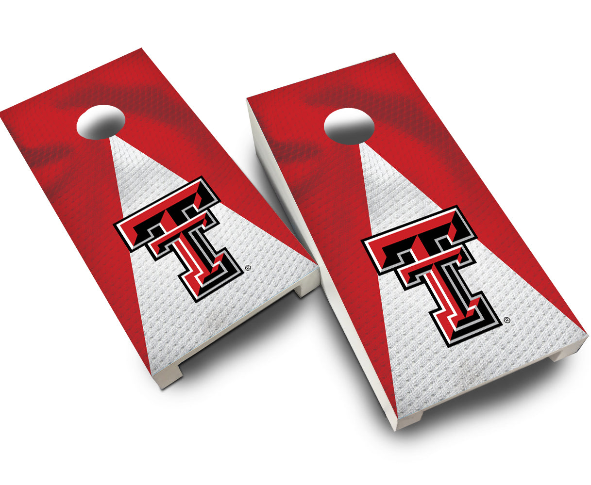 "Texas Tech Jersey" Tabletop Cornhole Boards