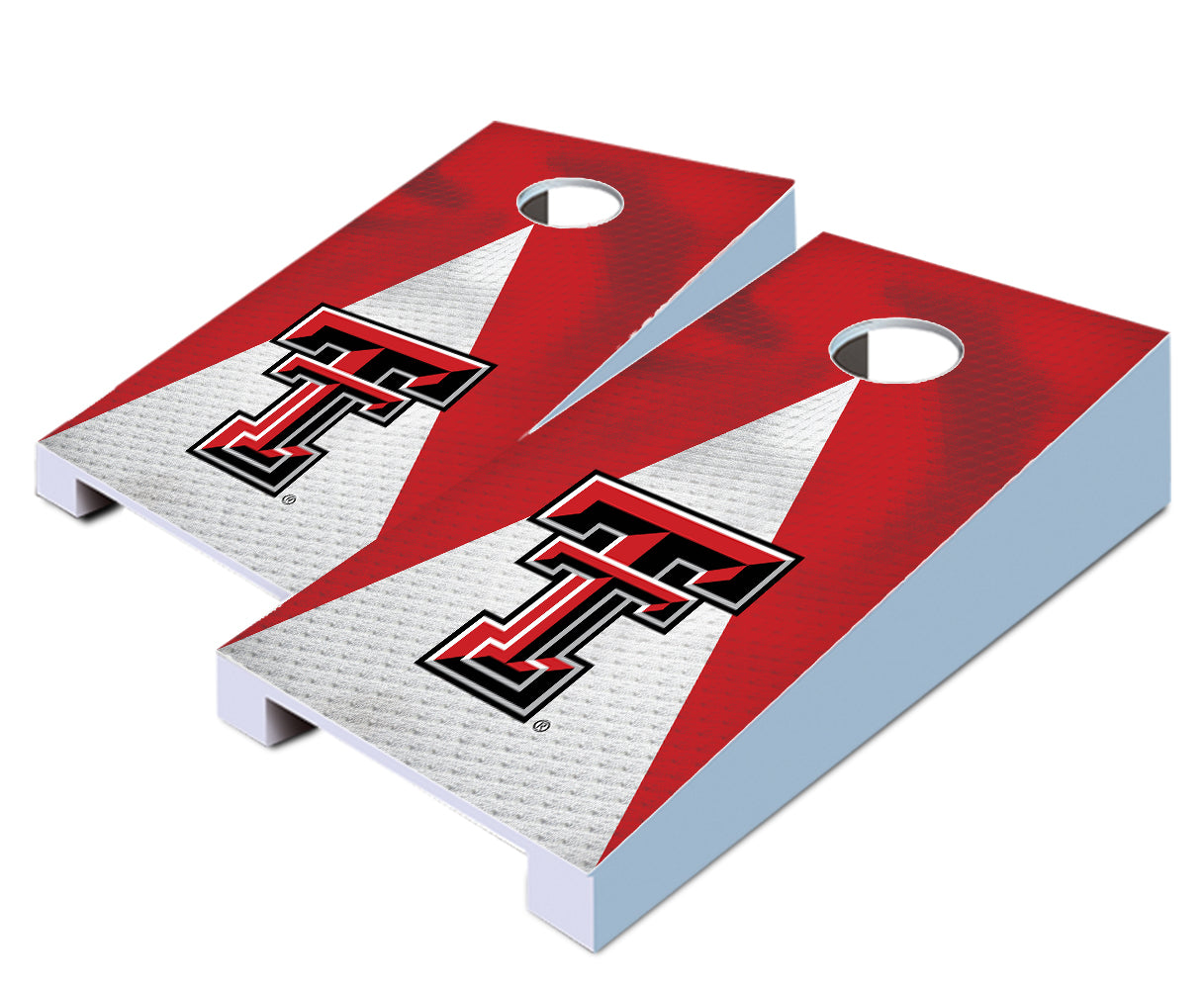 "Texas Tech Jersey" Tabletop Cornhole Boards